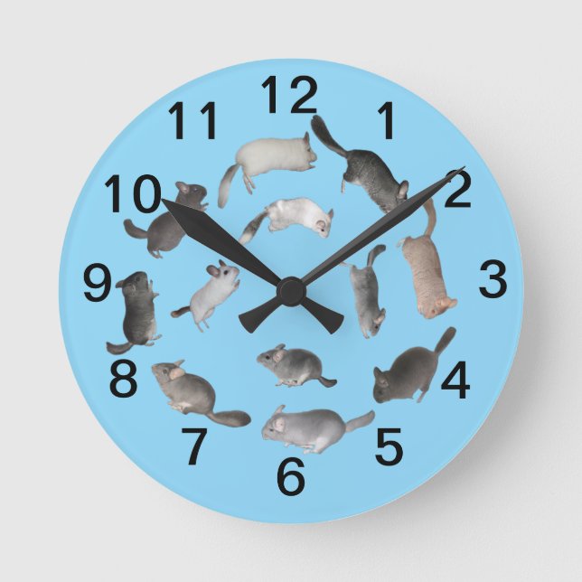 Chinchilla jumping clock (Front)