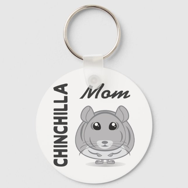 Chinchilla Mum Keychain (Front)