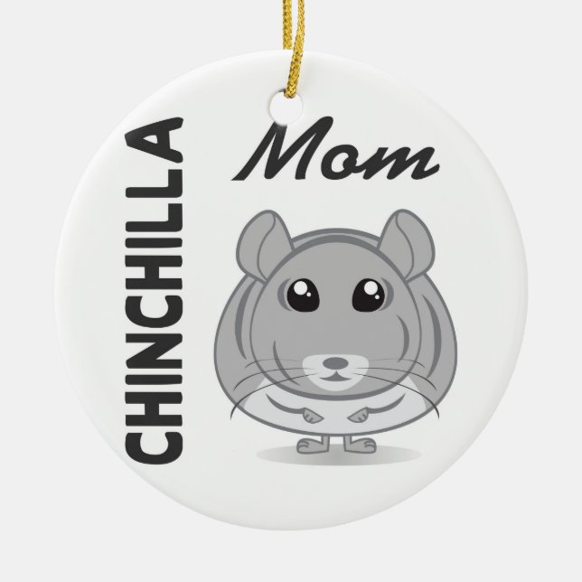 Chinchilla Mum Ornament (Front)