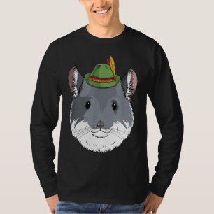 Chinchilla Oktoberfest German Bavarian Alpine Hat T-Shirt