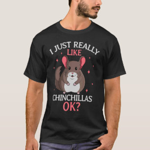 Chinchilla Owner Pet Rodent Veterinarian Animal T-Shirt