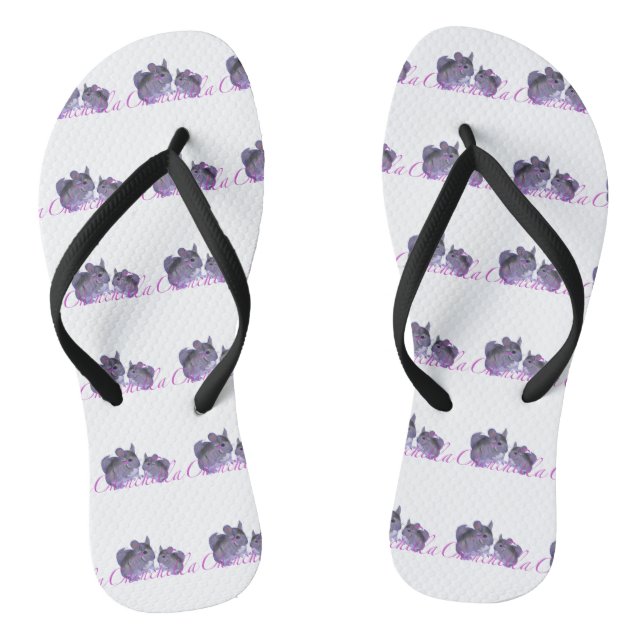 Chinchilla Pair of Flip Flops (Footbed)