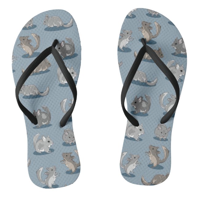 Chinchilla Pattern Thongs (Footbed)