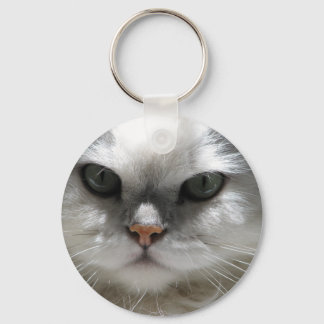 Chinchilla Persian Cat Key Ring