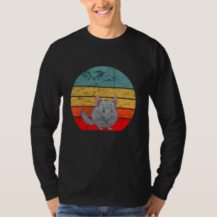 Chinchilla Retro Vintage Eating Chinchillas Ears O T-Shirt