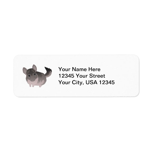 Chinchilla Return Address Label (Front)