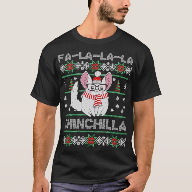 Chinchilla Ugly Christmas Sweater (Front)