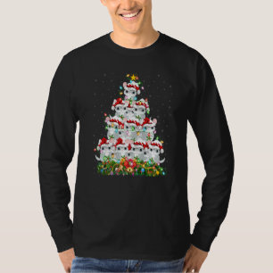 Chinchilla Xmas Lights Santa Chinchilla Christmas T-Shirt