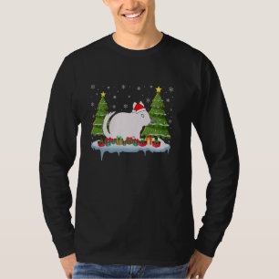 Chinchilla Xmas Tree Lighting Men Women Ugly Chris T-Shirt