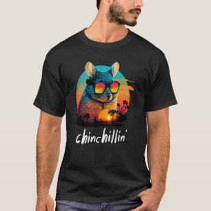 Chinchillin' Retro Groovy Chinchilla T-Shirt