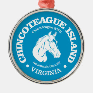 Chincoteague Island (pony) Metal Ornament