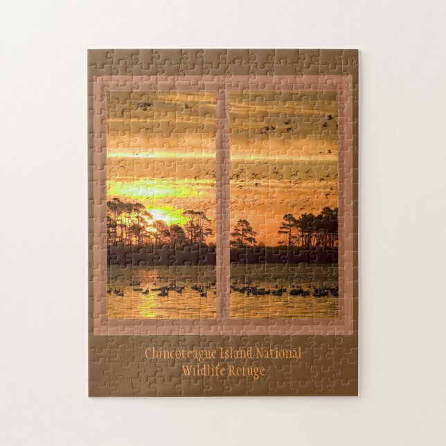 Chincoteague Island Sunset Jigsaw Puzzle (Vertical)