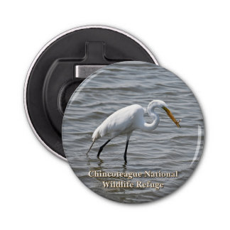 Chincoteague National Wildlife Great Heron Egret Bottle Opener