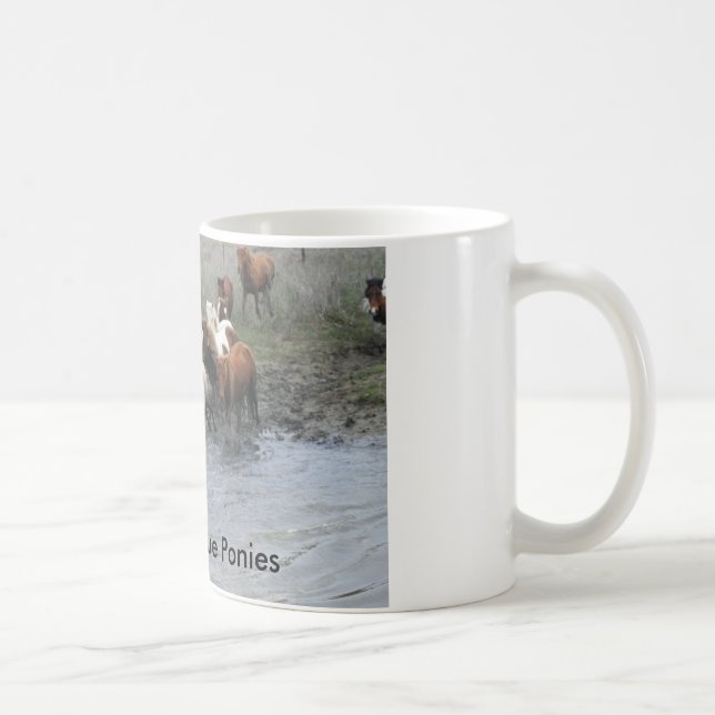 Chincoteague Ponies Coffee Mug (Right)