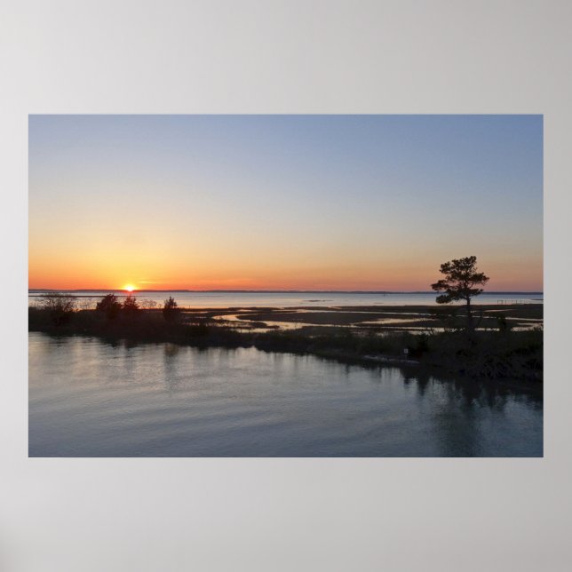 Chincoteague Sunset I Virginia Landscape Poster (Front)