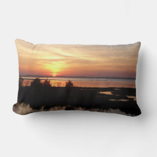 Chincoteague Sunset II Virginia Landscape Lumbar Cushion