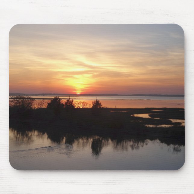Chincoteague Sunset II Virginia Landscape Mouse Pad (Front)