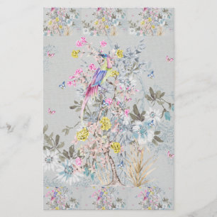 Chine soirée,toile,nature scene,antique,pattern,p stationery