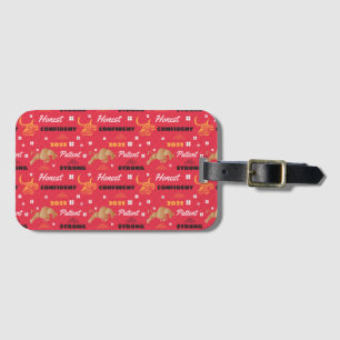 Chinese 2021 Year of the Ox Traits Luggage Tag