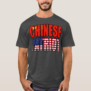Chinese American Patriot Pride Heritage Flag Gift  T-Shirt