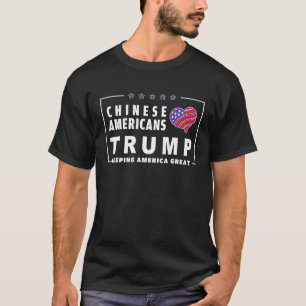 Chinese Americans Love Trump Save America 2024 T-Shirt