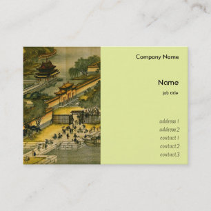 Chinese Ancient PAinting, City and Town Business Card