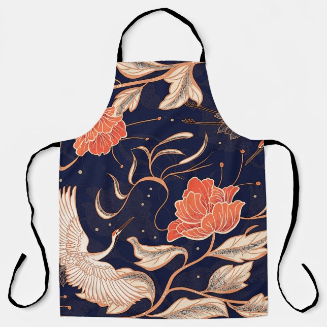 Chinese ancient style beautiful petals apron (Front)