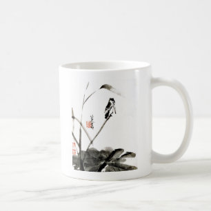 Chinese ancient watercolor paintings coffee mug