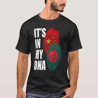 Chinese And Bangladeshi Mix Dna Flag Heritage T-Shirt