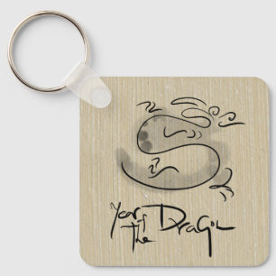 Chinese and Vietnamese Cute Dragon Year Monogram K Key Ring