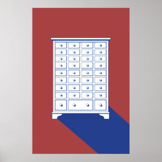 Chinese Apothecary Cabinet Print