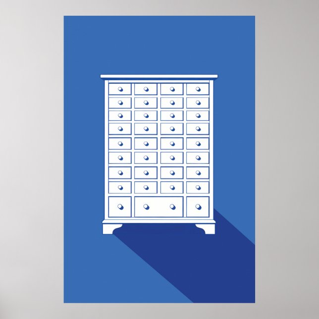 Chinese Apothecary Cabinet Print (Front)