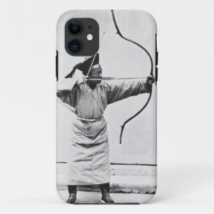 Chinese archer, c.1870 (b/w photo) iPhone 11 case