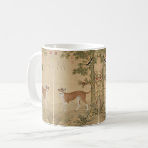 Chinese Art 1747 The Dog Bird & Flowers Pattern Coffee Mug