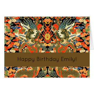 Chinese Asian Dragon Colourful Art