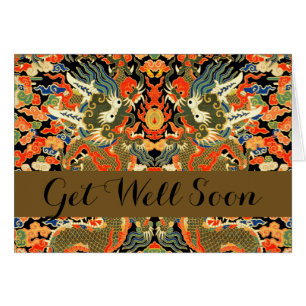 Chinese Asian Dragon Colourful Art