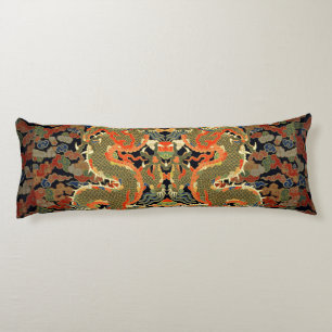 Chinese Asian Dragon Colourful Art Body Cushion