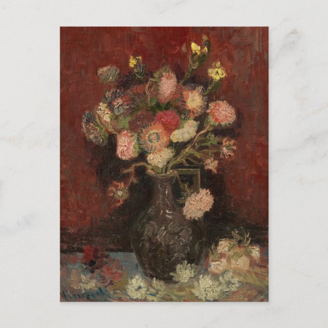 Chinese Asters and Gladioli | Vincent van Gogh Postcard (Front)