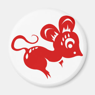 Chinese Astrology Rat Illustration Magnet