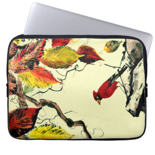 Chinese Bird in Autumn Laptop Sleeve