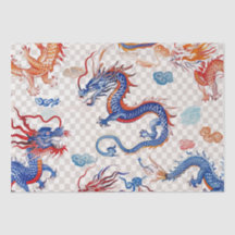 Chinese blue flying dragon medium