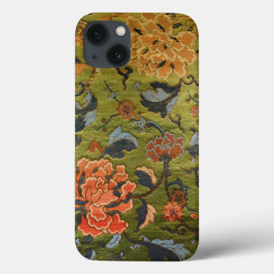 Chinese Brocade Green iPhone 13 Case