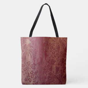 Chinese Brocade Pink Tote Bag