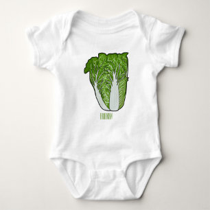 Chinese cabbage cartoon illustration baby bodysuit