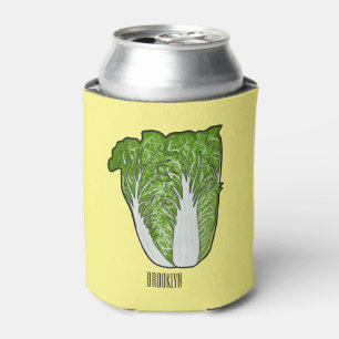 Chinese cabbage cartoon illustration can cooler