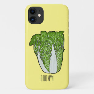 Chinese cabbage cartoon illustration iPhone 11 case