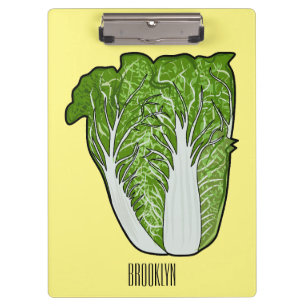 Chinese cabbage cartoon illustration  clipboard