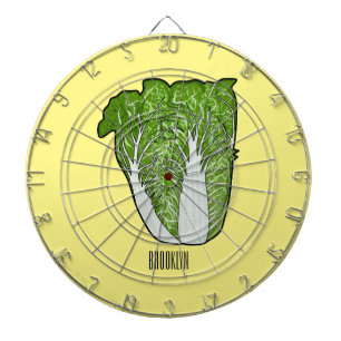 Chinese cabbage cartoon illustration  dartboard