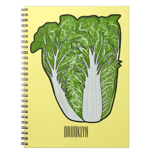 Chinese cabbage cartoon illustration  notebook