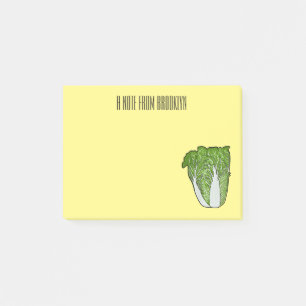 Chinese cabbage cartoon illustration post-it notes